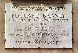 Musée Edouard Branly plaque