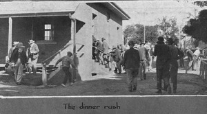 Patients enetering the dining hall at the Dunwich Benevolent Asylum Queensland, 1932f