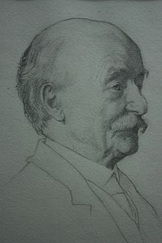 Thomas Hardy aged 70, by William Strang