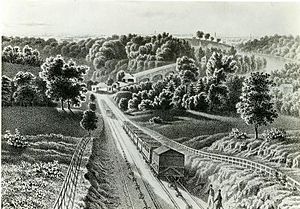View of the Inclined Plan near Philadelphia 1838