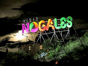 Signboard of 'Visit Nogales'