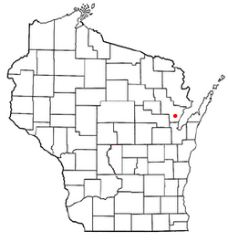Location of Abrams, Wisconsin