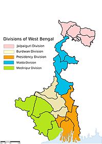 Division Of West Bangal Map