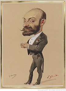 Eugène Giraud, caricature of Gustave Boulanger, Les Soirées du Louvre 23