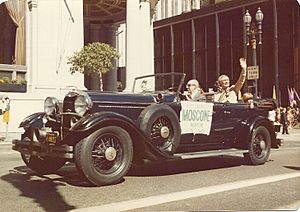 George Moscone in Columbus Day(?) Parade (7021533419)