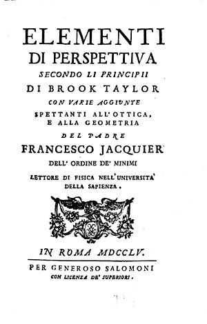 Jacquier, François – Elementi di perspettiva, 1755 – BEIC 1365420