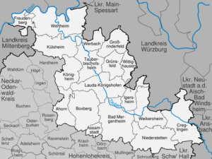 Karte Main-Tauber-Kreis