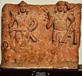 Karttikeya and Agni - Circa 1st Century CE - Katra Keshav Dev - ACCN 40-2883 - Government Museum - Mathura 2013-02-23 5717