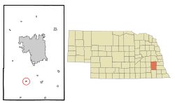 Location of Sprague, Nebraska