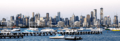 Melbourne city skyline in January 2020