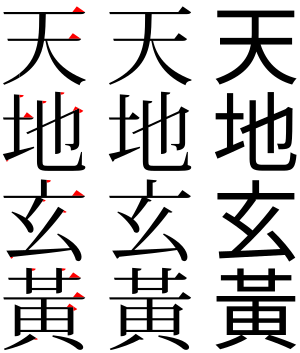 Ming serif