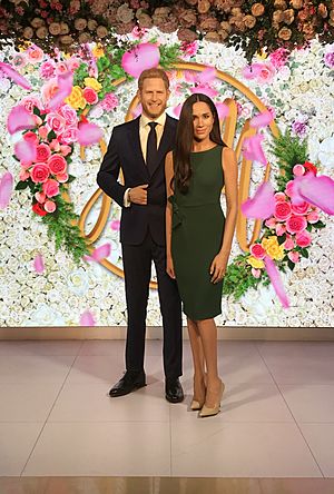 Prince Harry and Meghan Markle at Madame Tussauds London 2019-07-17
