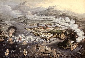 Siege of Sevastopol by George Baxter