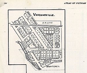 Vaughnsville Map as of 1895 Atlas