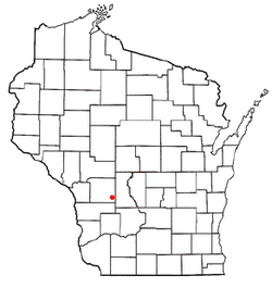 Location of Glendale, Monroe County, Wisconsin