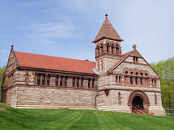 Ames Free Library (North Easton, MA) - oblique view.JPG