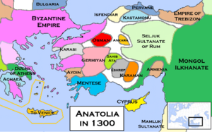 Anatolian Beyliks in 1300