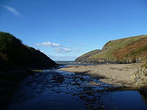 Ceibwr Cove and former harbour - Tony Holkham - 27 Oct 2012