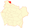 Map of Renaico commune in the Araucania Region
