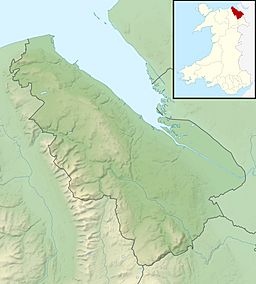 Nant-y-Ffrith Reservoir is located in Flintshire