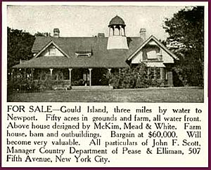 Gould Island in 1907 advertisement