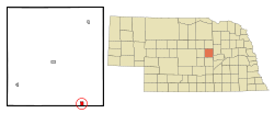 Location of Wolbach, Nebraska