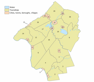 Hunterdon County, New Jersey Municipalities