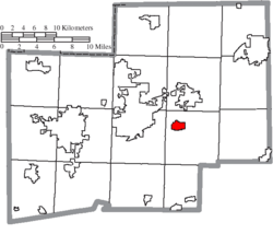 Location of East Canton in Stark County