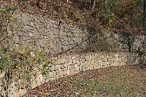 Rock wall of Perry's Camp