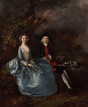 Sarah Kirby (née Bull); John Joshua Kirby by Thomas Gainsborough