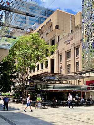 Tattersalls Club, Queen Street Mall facade, Brisbane