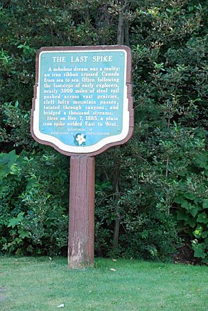 The Last Spike Plaque