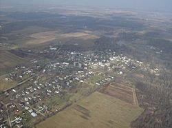 Aerial view of Quincy from the southeast