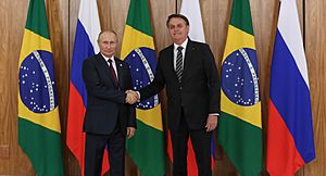 Bolsonaro and Putin in November 2019 (cropped)