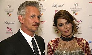 Gary and Danielle Lineker at The Asian Awards