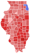 Illinois Governor Election Results by County, 2014