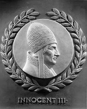 Innocent III bas-relief in the U.S. House of Representatives chamber