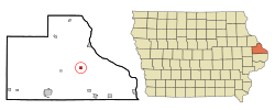 Location of Springbrook, Iowa