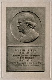 Joseph Lister, 1st Baron Lister (1827 – 1912) surgeon Wellcome V0003619
