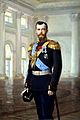 Nicholas II of Russia painted by Earnest Lipgart