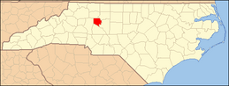 North Carolina Map Highlighting Davie County.PNG