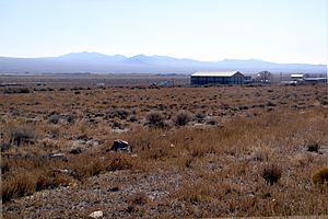 View to the southeast showing Partoun and West Desert High School