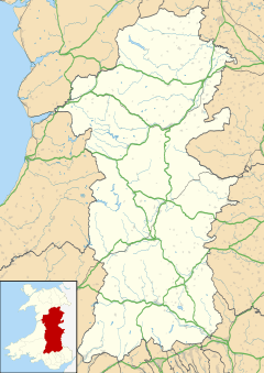 Cwmdauddwr is located in Powys