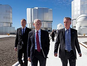 President of the European Council, Herman Van Rompuy, during a visit to the Paranal Observatory