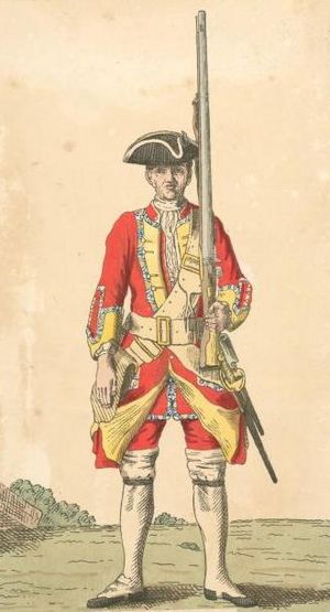 Soldier of 34th regiment 1742