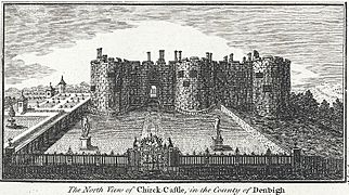 The north view of Chirck i.e. Chirk Castle, in the county of Denbigh
