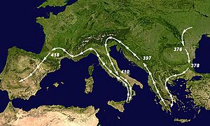 Visigoth migrations