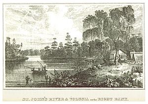 WILLIAMS(1837) Florida - ST.JOHN's RIVER & VOLUSIA on the right bank