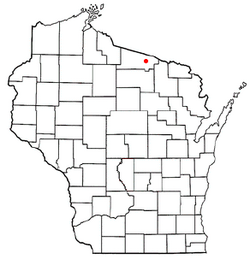 Location of Conover, Wisconsin