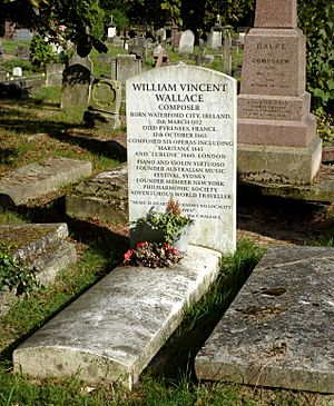 William Vincent Wallace grave Kensal Green 2014